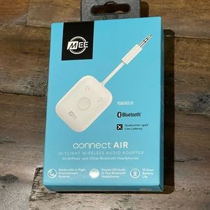 MEE audio Connect Air in-Flight Bluetooth Wireless Audio Adapter up to 2 AirPods